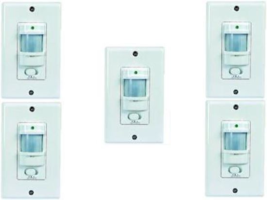 Picture of Infrared Motion Sensor Occupancy Wall Switch  - 5 Pack